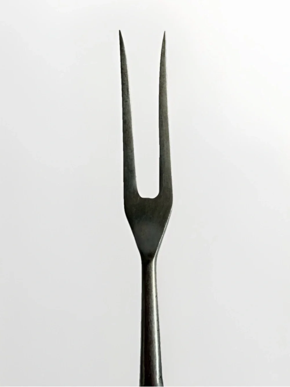 Vintage Amere Japan Stainless Steel Cold Meat Serving Fork AEF3 Floral Daffodil